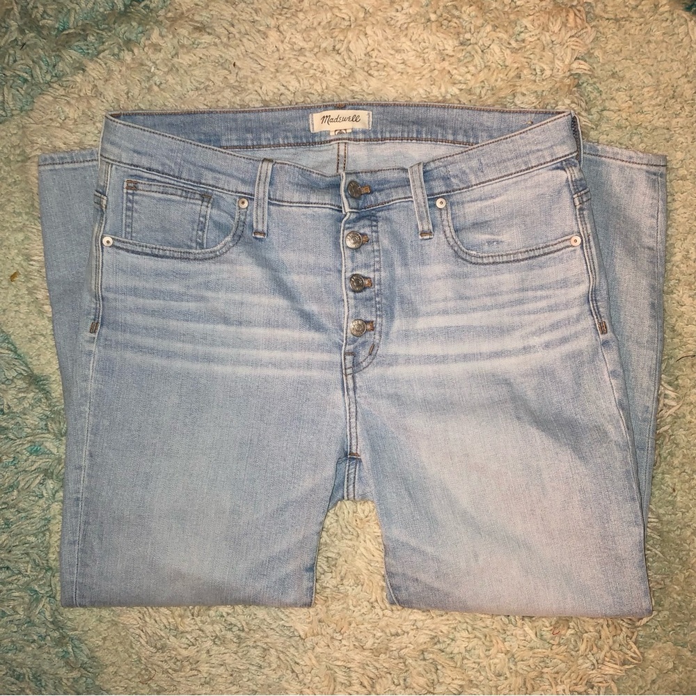 Madewell Light Blue High-Rise Button-Fly Jeans